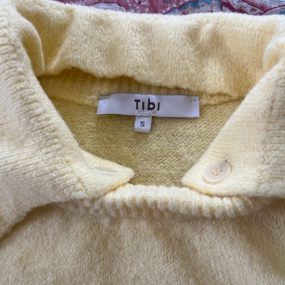 Tibi Pale Yellow Cowl Neck Sweater - Picture 4 of 6
